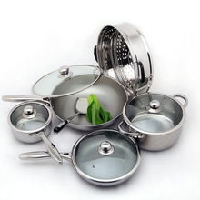 食全食美鱼鳞网纹不锈钢十件套套锅 美学与实用兼具的厨房艺术